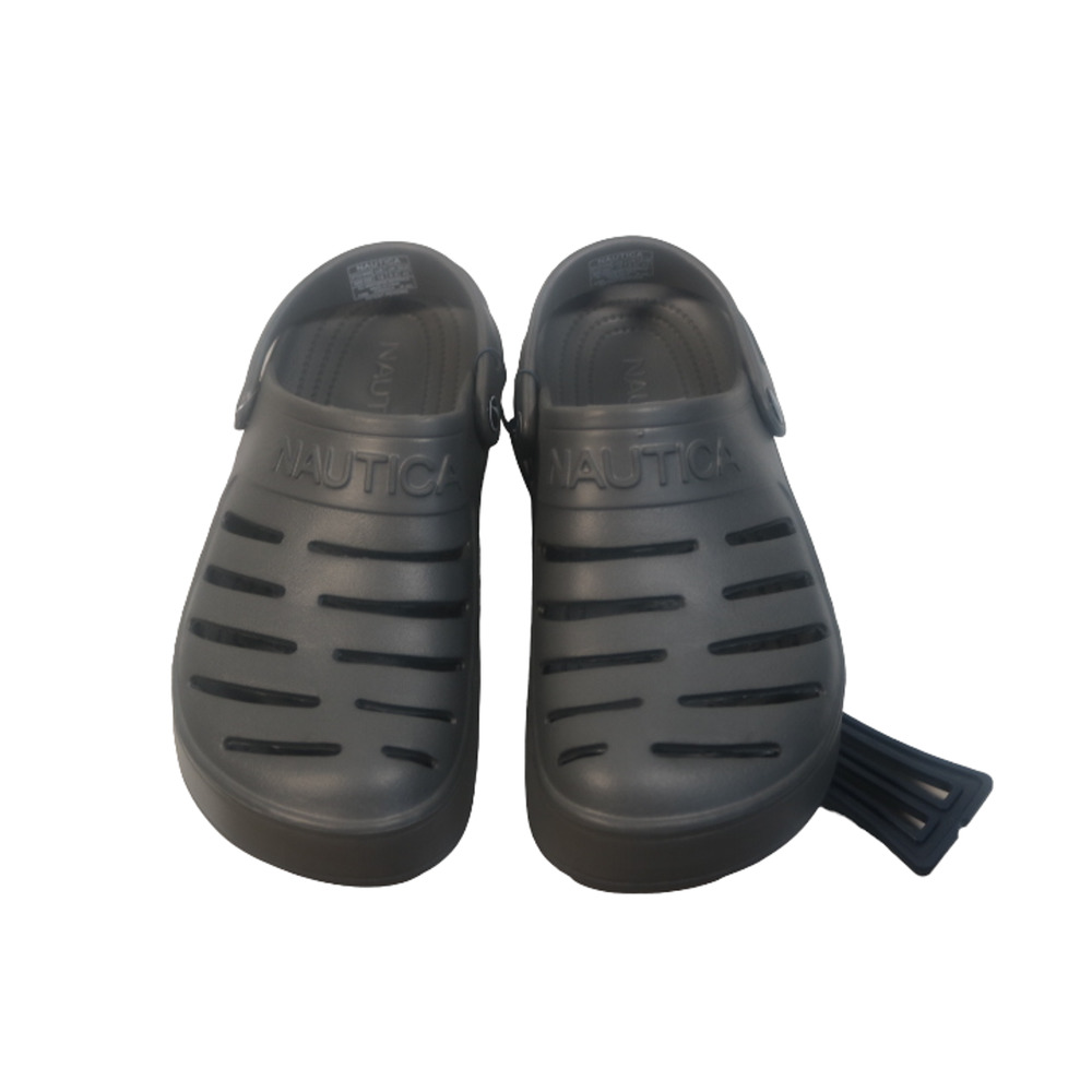 NAUTICA River Edge CROCS Clog Slides Shoes Men’s SIZE 10 Grey New with Tags